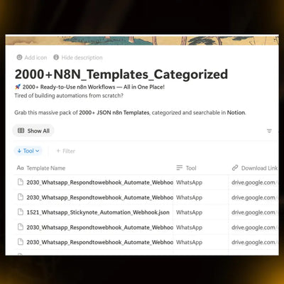 🚀 Launch 2000+ Plug-and-Play N8N Automations in Under 9 Minutes — No Code Needed
